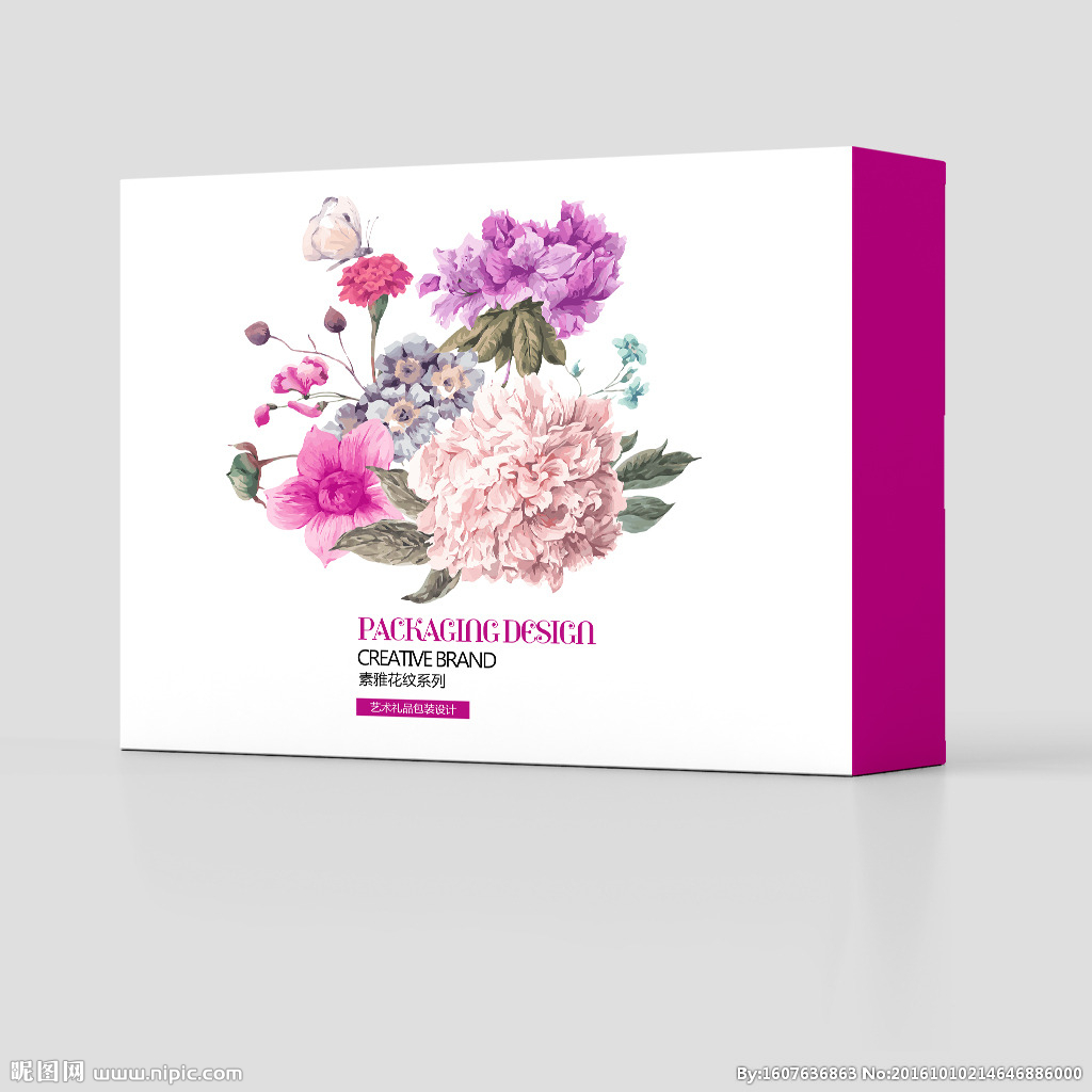 艺术花卉唯美手绘包装设计 诠释自然与礼品的诗意交融